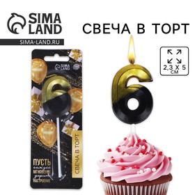 {{productViewItem.photos[photoViewList.activeNavIndex].Alt || productViewItem.photos[photoViewList.activeNavIndex].Description || 'Свеча для торта, цифра «6», 11,5 х 2,3 см'}}