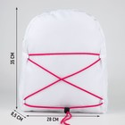 Рюкзак текстильный со шнуровкой, цвет белый - Фото 2