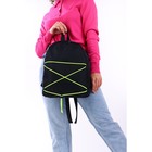 Рюкзак текстильный со шнуровкой, цвет чёрный - Фото 10