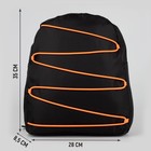 Рюкзак текстильный со шнуровкой, цвет чёрный - фото 6616512