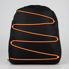 Рюкзак текстильный со шнуровкой, цвет чёрный - фото 6616516