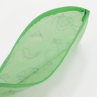 Косметичка-пенал на молнии, ПВХ, цвет зелёный - Фото 3