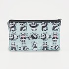 Косметичка на молнии, цвет голубой/чёрный 7646104