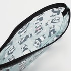 Косметичка на молнии, цвет голубой/чёрный 7646104