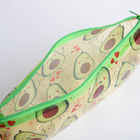 Косметичка-пенал на молнии, ПВХ, цвет зелёный - Фото 4
