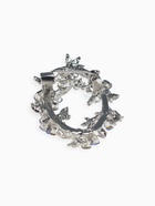 Брошь «Цветочный венок» васильки, голубая в серебре - Фото 4