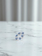 Брошь «Цветочный венок» васильки, голубая в серебре - Фото 5