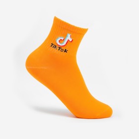 Носки детские TikTok, цвет оранжевый, размер 24 (12-14 лет)