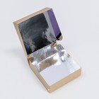 Коробка складная, крафт, с термоламинацией, 11 х 11 х 4 см 7646159