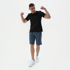 Футболка мужская MINAKU SLIM FIT: цвет чёрный, р-р 50 7878720