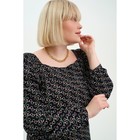 Платье женское с разрезом MIST plus-size, размер 52, цвет чёрный - фото 51518654