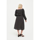 Платье женское с разрезом MIST plus-size, размер 54, цвет чёрный - Фото 4