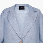 Пиджак женский MIST plus-size, размер 52, цвет голубой 7892585 - фото 14050532