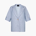 Пиджак женский MIST plus-size, размер 54, цвет голубой 7892586