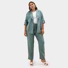 Пиджак женский MIST plus-size, размер 58, цвет зелёный - Фото 4