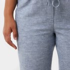 Брюки женские MIST plus-size, размер 50, цвет голубой - Фото 4