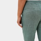 Брюки женские MIST plus-size, размер 50, цвет зелёный - Фото 4