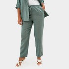 Брюки женские MIST plus-size, размер 54, цвет зелёный - Фото 2
