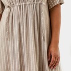 Платье женское на кулиске MIST plus-size, размер 54, цвет бежевый - Фото 4