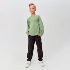 Брюки для мальчика MINAKU: Casual collection цвет серый, рост 134 см