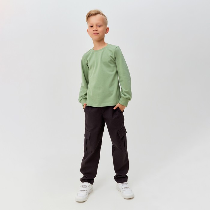 Брюки для мальчика MINAKU: Casual collection цвет коричневый, рост 140 - Фото 1