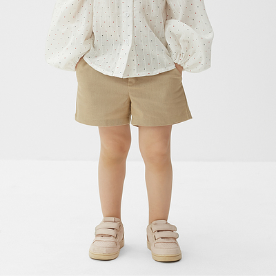Шорты детские MINAKU: Cotton Collection цвет бежевый, рост 110
