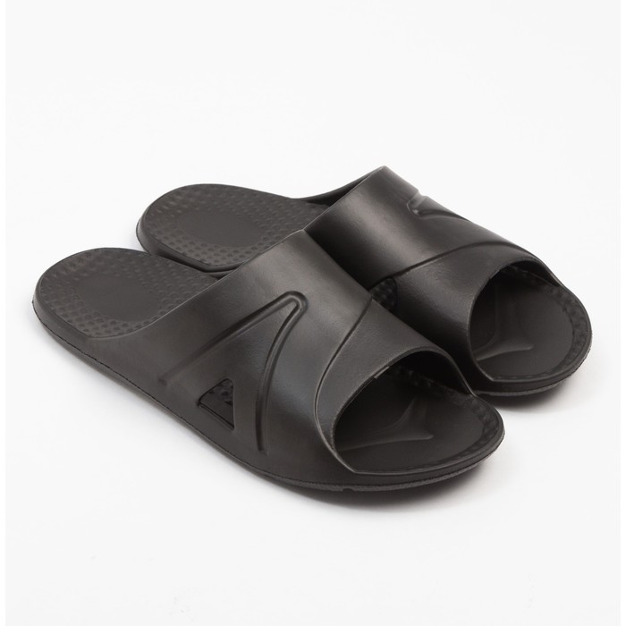 Сланцы мужские «Юкон», размер 43, чёрные - Фото 1