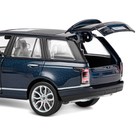 Машина металлическая Range Rover 1:26, открываются двери, капот, багажник, свет и звук, цвет синий перламутр - Фото 14