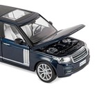Машина металлическая Range Rover 1:26, открываются двери, капот, багажник, свет и звук, цвет синий перламутр - Фото 15