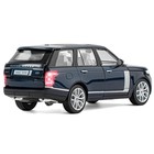 Машина металлическая Range Rover 1:26, открываются двери, капот, багажник, свет и звук, цвет синий перламутр - Фото 8