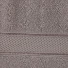 Полотенце махровое гладкокрашеное Турон Текс 50х90см, серый, махра 360г/м, хл100% 7888519