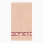 Комплект полотенец махровых 30х50см, кремовый/кремовый прованс, махра 400г/м, хл100% - Фото 3