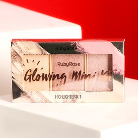 Палетка хайлайтеров, Ruby Rose, Glow Mini Kit, 3 оттенка