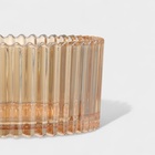 Сахарница Доляна «Царская», 250 мл, 10.5×12.5 см, стекло, золотая - Фото 3