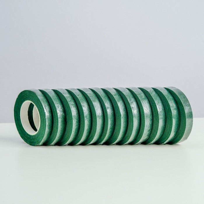 Тейп-лента, тёмно - зелёная, 13 мм, 27,3 метра - Фото 1