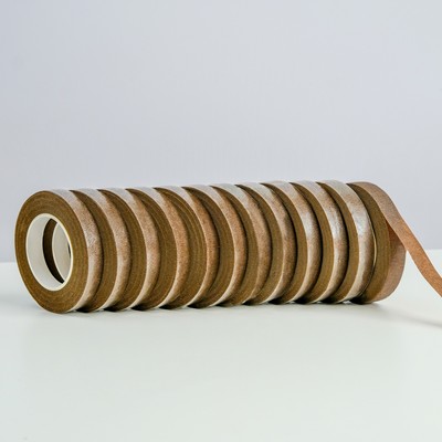 Тейп - лента для цветов и декора, коричневая, 13 мм, 27.3 метра