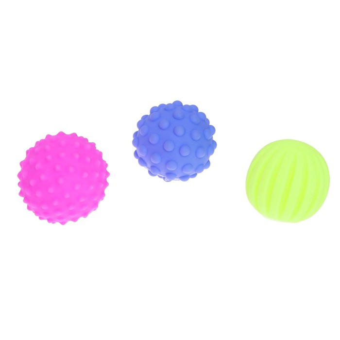 Игровой набор «Весёлая пчёлка», звук, свет, 3 массажных мячика - фото 1906009921