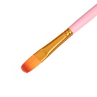 Набор кистей для рисования, синтетика, 4 штуки: № 2, 10, 12, 4, круглые, плоские, в блистере, МИКС - Фото 7