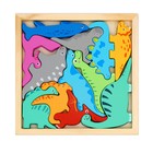Пазл в рамке «Динозавры» 16.6×16.6×1.2 см - Фото 5