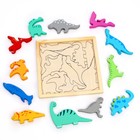 Пазл в рамке «Динозавры» 16.6×16.6×1.2 см - Фото 6