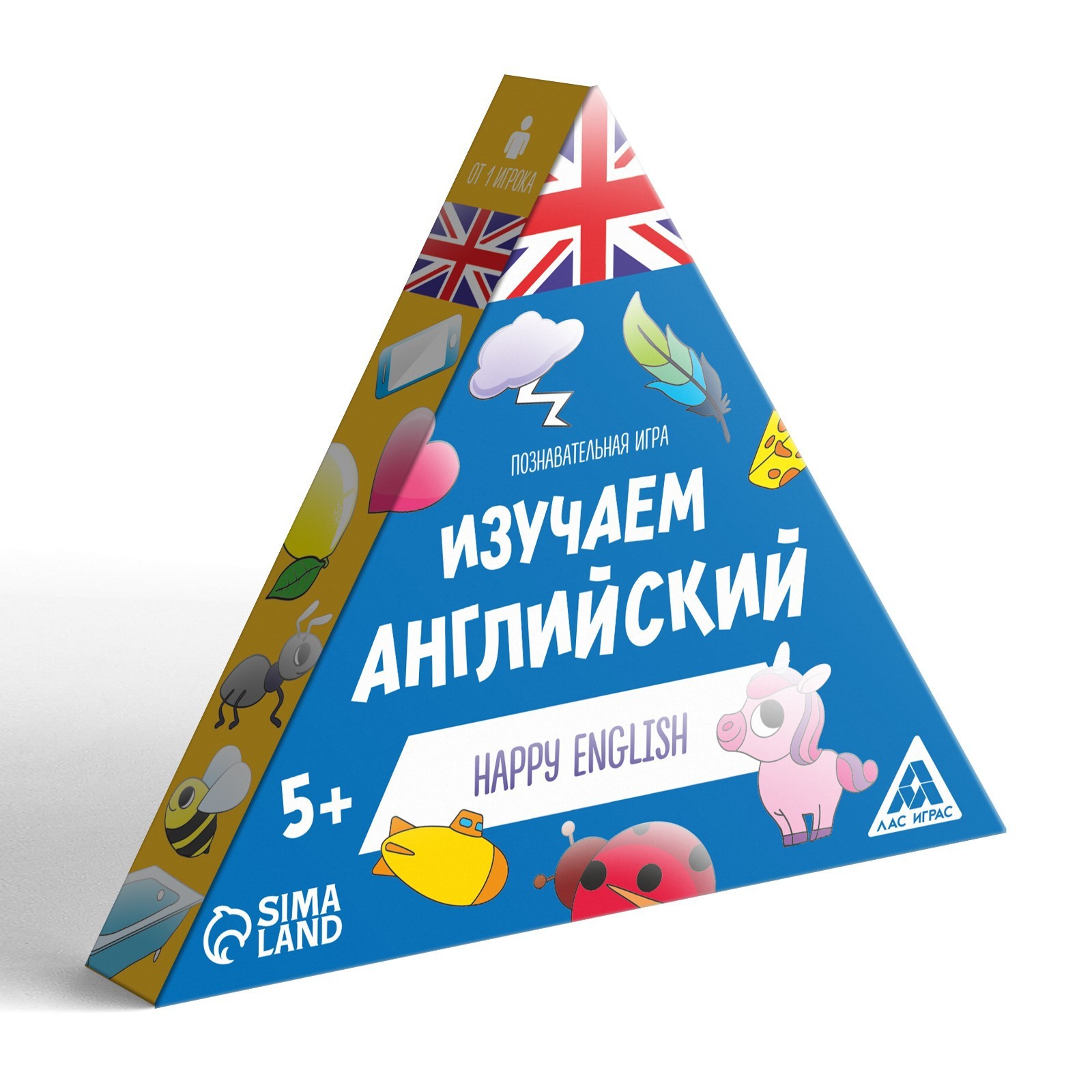 Познавательная игра «Изучаем английский. Happy English», 36 карточек, 5+