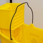 Тележка уборочная с механическим отжимом, 24 л, цвет жёлтый - Фото 5