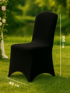 Чехол на стул, чёрный, размер 100×40 см - Фото 2