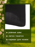 Чехол на стул, чёрный, размер 100×40 см - Фото 3