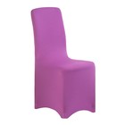 Чехол свадебный на стул, фиолетовый, размер 100х40см - фото 301633726