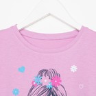 Платье для девочки, цвет сиреневый, рост 122 см - фото 41569563