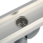 Трап линейный AFLORN AF20107-80, 800х70 мм, c флaнцeм своб. вращения 360°, нерж. сталь 7987978