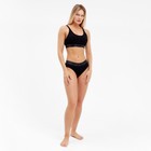 Комплект женский (топ с тонкими лямками, трусы), цвет чёрный МИКС, размер 44-46 7884068