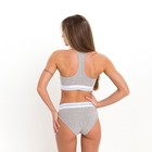 Комплект женский (топ/трусы), цвет серый МИКС, размер 44-46 7884071