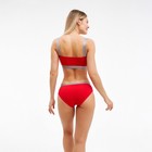 Комплект женский (топ, трусы), цвет красный размер 44-46 - фото 804872050